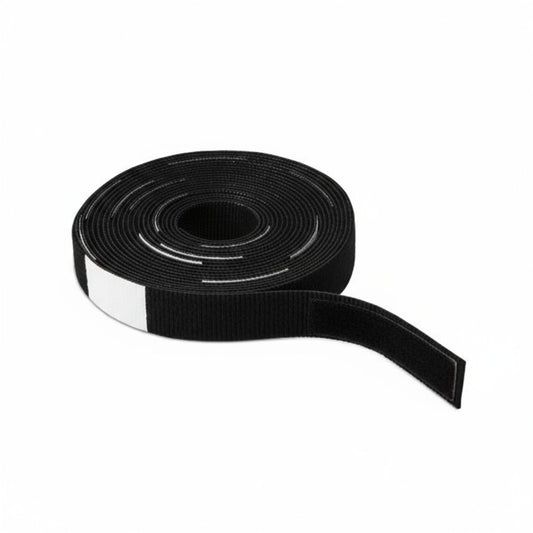 HellermannTyton GT.75X1800W Grip Tie with White Write-On Area, 180" Long, .75" Wide, PA6/PP, Black, 1/pkg