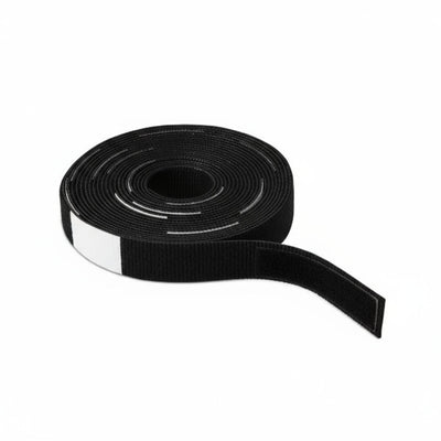 HellermannTyton GT.75X1800W Grip Tie with White Write-On Area, 180" Long, .75" Wide, PA6/PP, Black, 1/pkg