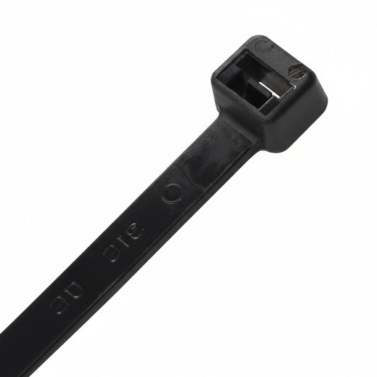 6" 18lb Heat Stabilized UV Black Ties 100/bag HS6-18-C