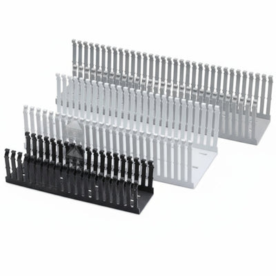 HellermannTyton 181-00661 High Density Slotted Wall Wiring Duct, 3" X 5", Adhesive, PVC, Gray, 120ft/Carton