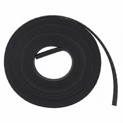 3/4” x 25 Yard Hook & Loop Continuous Roll, Black 1/Bag