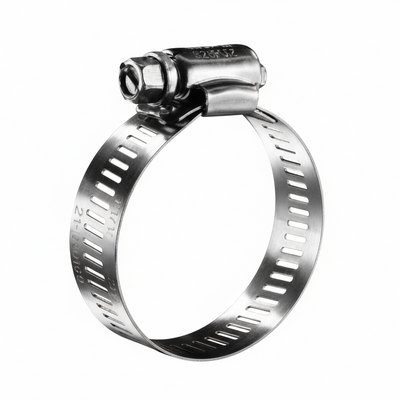 #40P Stainless Steel Hose Clamp w/ Zinc Plated Screw 10/box