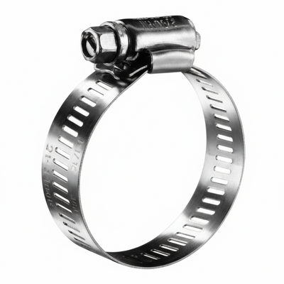 #48P Stainless Steel Hose Clamp w/ Zinc Plated Screw 10/box