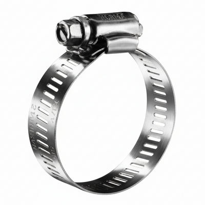 #8P Stainless Steel Hose Clamp w/ Zinc Plated Screw 10/box
