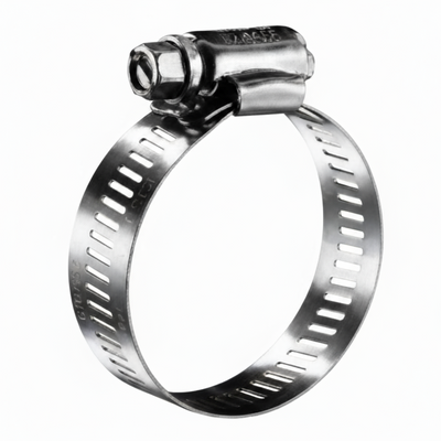 #104P Stainless Steel Hose Clamp w/ Zinc Plated Screw 10/box