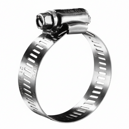 #12 Stainless Steel Hose Clamp w/ Zinc Plated Screw 10/box