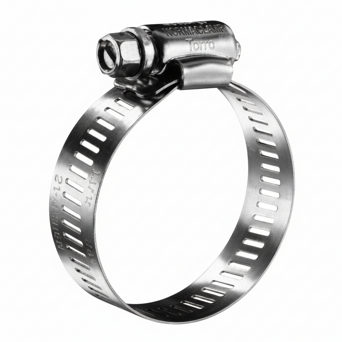 #16P Stainless Steel Hose Clamp w/ Zinc Plated Screw 10/box