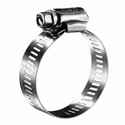 #6P Stainless Steel Hose Clamp w/ Zinc Plated Screw 10/box