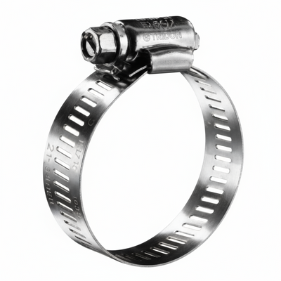 #10P Stainless Steel Hose Clamp w/ Zinc Plated Screw 10/box