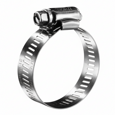 #20P Stainless Steel Hose Clamp w/ Zinc Plated Screw 10/box