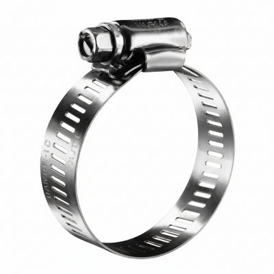 #28P Stainless Steel Hose Clamp w/ Zinc Plated Screw 10/box