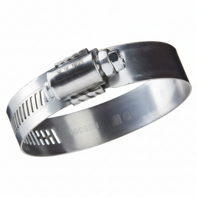 #48P Stainless Steel Hose Clamp w/ Zinc Plated Screw 10/box