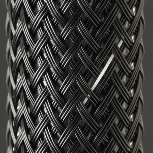 Flexo® Halar® - 6.35mm - Black w/ White Tracer