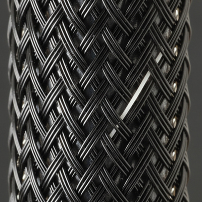 Flexo® Halar® - 6.35mm - Black w/ White Tracer