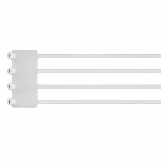 TY546MF Natural Polyamide (Nylon 6.6) Quadruple Strap Cable Tie (49 lb Tensile Strength)