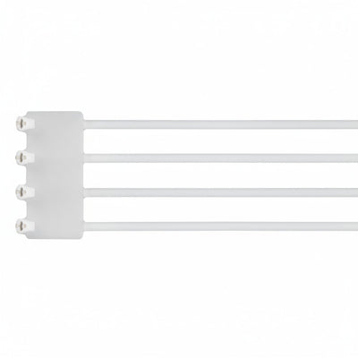TY546MF Natural Polyamide (Nylon 6.6) Quadruple Strap Cable Tie (49 lb Tensile Strength)