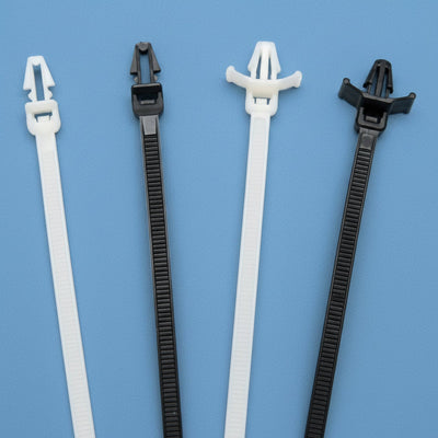 6" 40lb Natural Push Mount Cable Ties 100/bag Part #PM6-40-9M NW