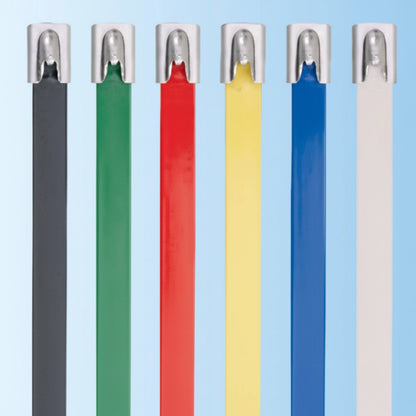 Panduit Pan-Steel® Self-Locking 316 Polyester Coated Stainless Steel Cable Ties