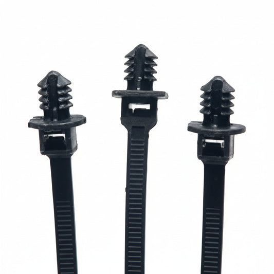 8" 50lb UV Black Fir Tree Cable Ties 1000/bag Part # 8-50-Fir Tree