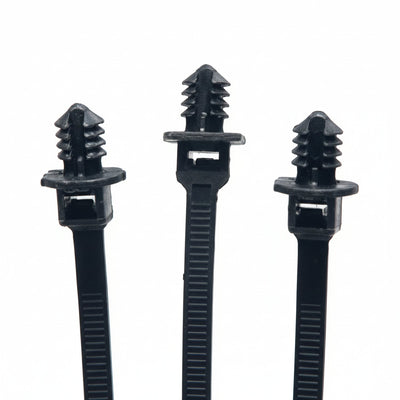 8" 50lb UV Black Fir Tree Cable Ties 1000/bag Part # 8-50-Fir Tree