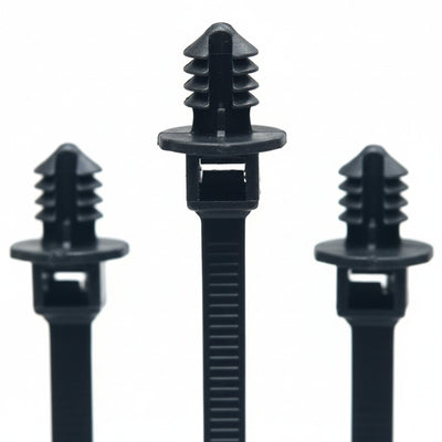 8" 50lb UV Black Fir Tree Cable Ties 100/bag Part # 8-50-Fir Tree