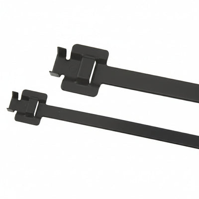 Releasable Black Polyester Coated 316 Stainless Steel Cable Ties