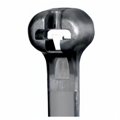 Panduit 8”  120lb UV Black Weather Resistant Dome-Top Barb Ty Cable Ties 250/bag Part # BT2LH-TL0