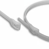 8" 50lb Natural Low Profile/In-Line Cable Ties 100/bag Part #LP8-50-9C