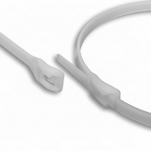 14" 50lb Natural Low Profile/In-Line Cable Ties 100/bag Part #LP14-50-9C