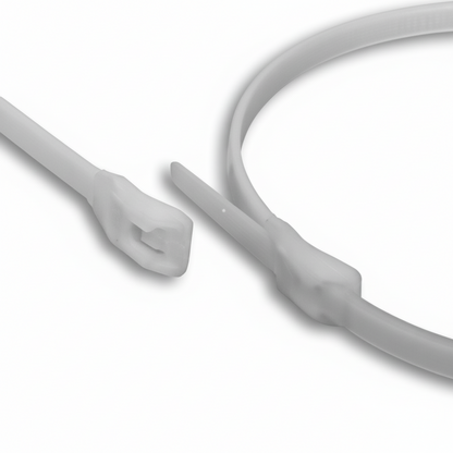 11" 50lb Natural Low Profile/In-Line Cable Ties 100/bag Part #LP11-50-9C