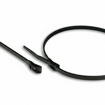 4" 18lb Black Low Profile/In-Line Cable Ties 100/bag Part #LP4-18-0C