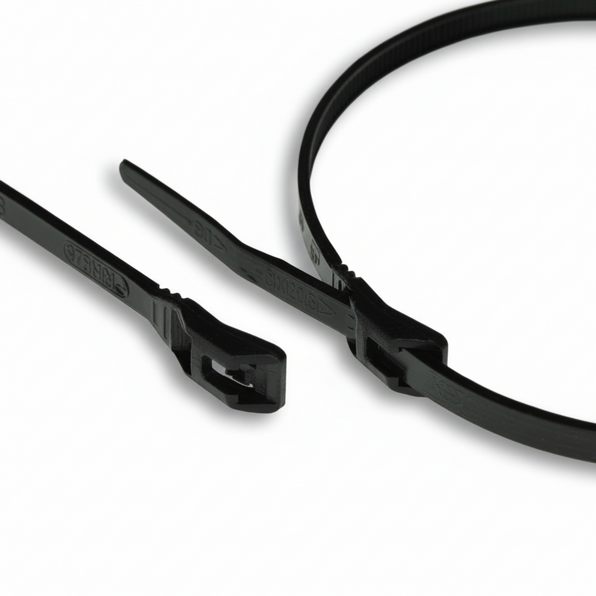 14" 120lb Pink Low Profile/In-Line Cable Ties 100/bag Part #LP14-120-12C