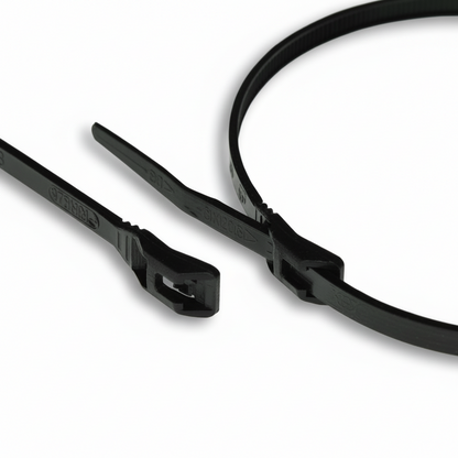 14" 120lb Pink Low Profile/In-Line Cable Ties 100/bag Part #LP14-120-12C