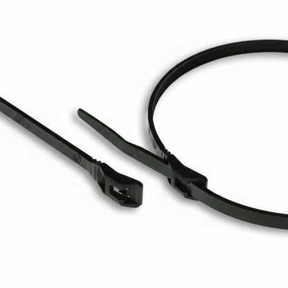 11" 50lb Natural Low Profile/In-Line Cable Ties 100/bag Part #LP11-50-9C
