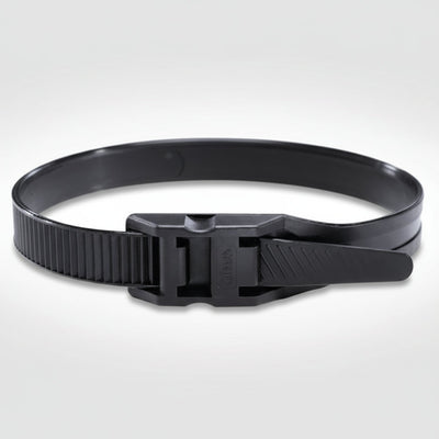 8" 50lb Black Low Profile/In-Line Cable Ties 100/bag Part #LP8-50-0C