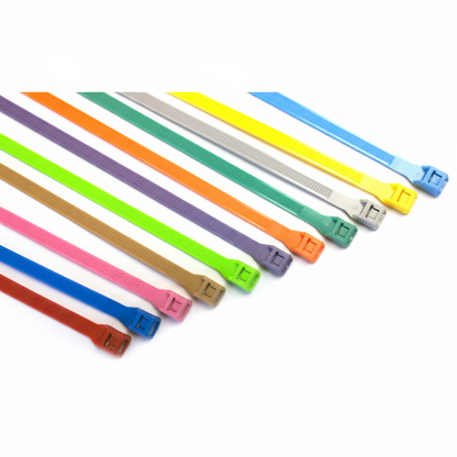 14" 120lb Blue Low Profile/In-Line Cable Ties 100/bag Part #LP14-120-6C