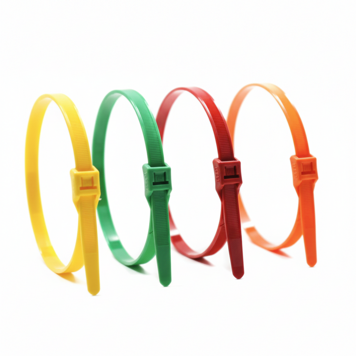 14" 120lb Green Low Profile/In-Line Cable Ties 100/bag Part #LP14-120-5C