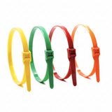 14" 120lb Light Blue Low Profile/In-Line Cable Ties 100/bag Part #LP14-120-LightBlue-C
