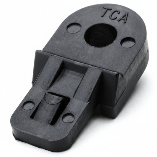 HellermannTyton LTM2500C2 Lashing Tie Mount, .73" x 1.5", .25" Screw, PA66HS, Black, 100/pkg
