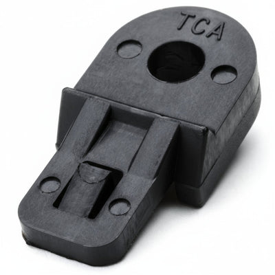 HellermannTyton LTM2500C2 Lashing Tie Mount, .73" x 1.5", .25" Screw, PA66HS, Black, 100/pkg