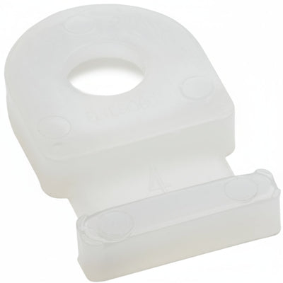 HellermannTyton MB19M4 Cable Tie Anchor Mount, .50" x .312", .13" Hole Dia, .1" Max Tie Width, PA66, Natural, 1000/pkg