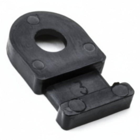 HellermannTyton MB20M4 Cable Tie Anchor Mount, .81" x .49", .193" Hole Dia, .18" Max Tie Width, PA66, Black, 1000/pkg
