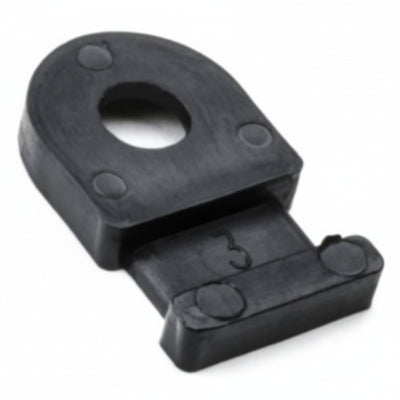 HellermannTyton MB20M4 Cable Tie Anchor Mount, .81" x .49", .193" Hole Dia, .18" Max Tie Width, PA66, Black, 1000/pkg