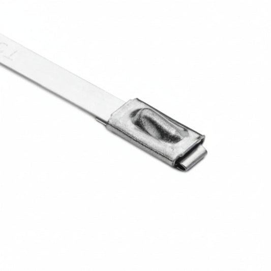 HellermannTyton MBT33H-S Stainless Steel Tie, 33" Long, 450lb Tensile Strength, SS304, Metal, 50/pkg