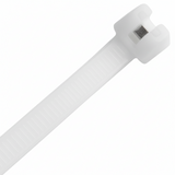 11" Natural Metal Tooth Cable Tie 100/bag Part # MT11-50-9C