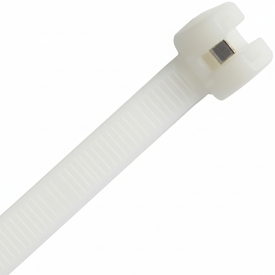 6" Natural 18lbs Metal Tooth Cable Ties 100/bag Part#MT6-18-9C