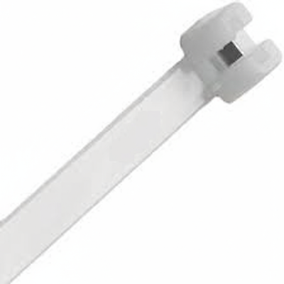 7.5" Natural Metal Tooth Cable Tie 100/bag Part # MT7.5-50-9C