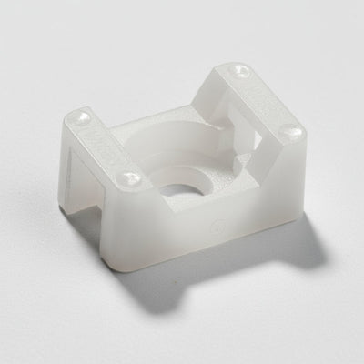 Thomas & Betts SMNY-001-9-D Cable Tie Screw Mount Mounting Base .385x.600" Natural Nylon 6.6 Screw Mounting- #6, #8 Screw For Use with Cable Ties Up to 50 lbs. 500/Bag