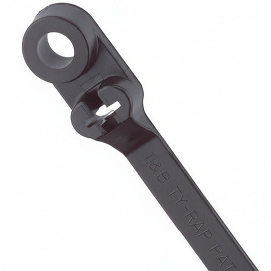 Thomas & Betts TY533MX 4" 18lb UV Black with #4 Mounting Hole 100/Bag