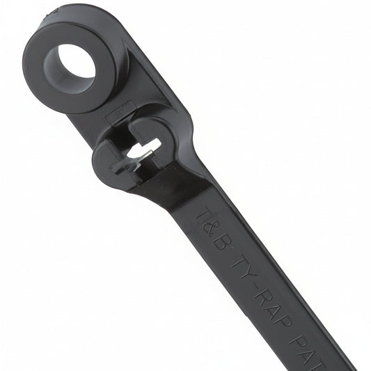 Thomas & Betts TY534MX 6" 40lb UV Black with #8 Mounting Hole 100/Bag